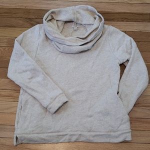 Cream cowl neck sweatshirt
